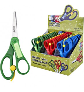 Brons Öğrenci Makası Yaylı İsimlikli BR-703 (1 Adet)