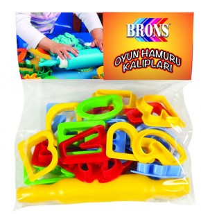 Brons Oyun Hamuru Harf Kalıp Seti BR-473