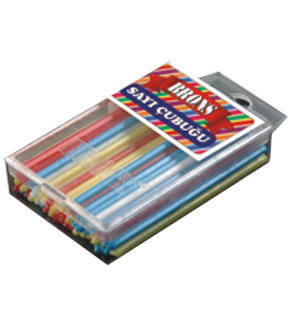 Brons Sayma Çubukları Plastik Kutu BR-222 (1 Adet)