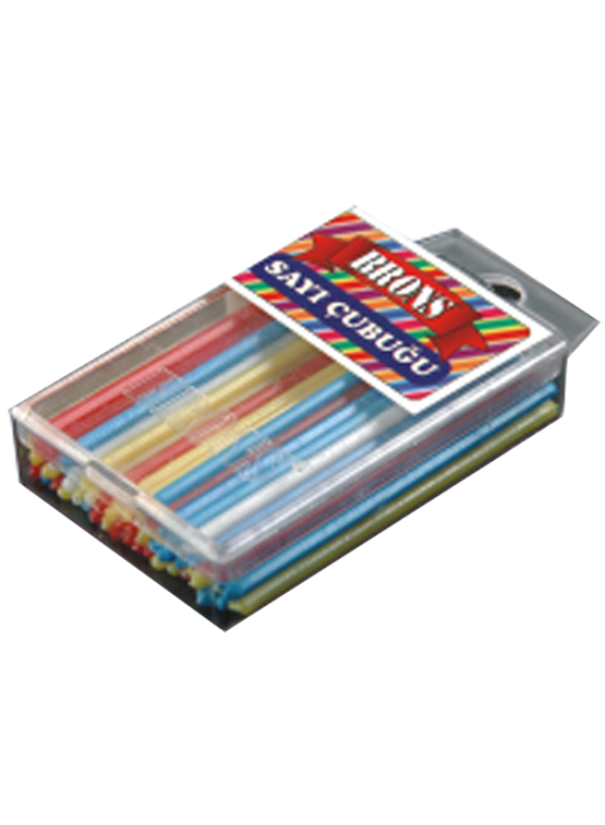 Brons Sayma Çubukları Plastik Kutu BR-222 (1 Adet) Brons Sayma Çubukları Plastik Kutu BR-222 (1 Adet)