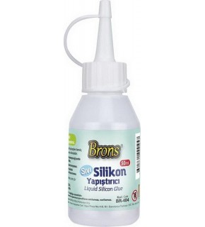 Brons Silikon Sıvı Yapıştırıcı 50 GR BR-404 (1 Adet)