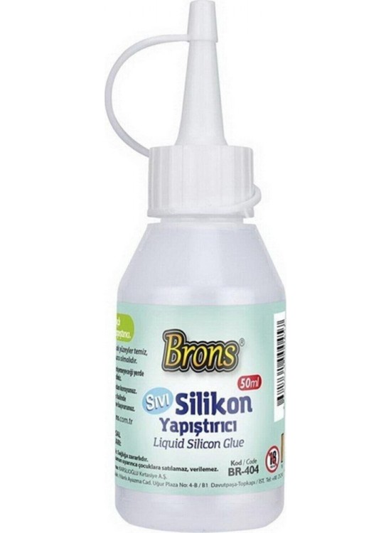 Brons Silikon Sıvı Yapıştırıcı 50 GR BR-404 (1 Adet)