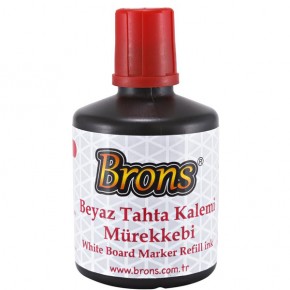 Brons Tahta Kalem Mürekkebi 100 CC Kırmızı BR-355 (1 Adet)