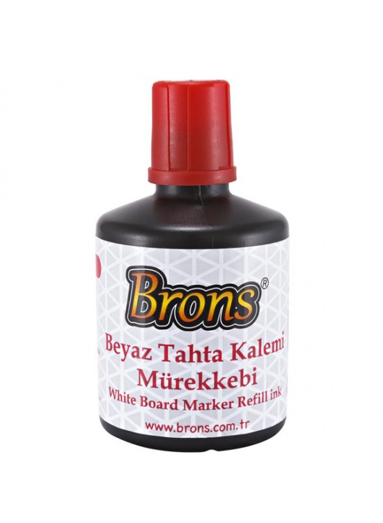 Brons Tahta Kalem Mürekkebi 100 CC Kırmızı BR-355 (1 Adet)