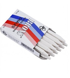 Brons Tebeşir Yuvarlak Yağlı Beyaz 12 Lİ BR-252