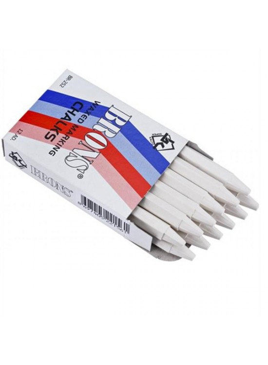 Brons Tebeşir Yuvarlak Yağlı Beyaz 12 Lİ BR-252 Brons Tebeşir Yuvarlak Yağlı Beyaz 12 Lİ BR-252