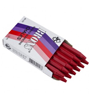 Brons Tebeşir Yuvarlak Yağlı Kırmızı 12 Lİ BR-255