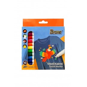 Brons Tekstil Marker 12 Li Set BR-1001