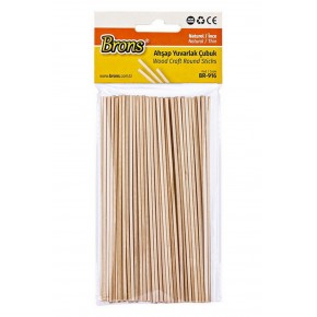 Brons Yuvarlak Çubuk Naturel İnce BR-916
