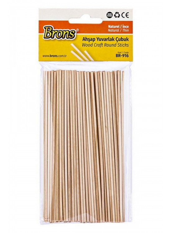 Brons Yuvarlak Çubuk Naturel İnce BR-916