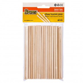 Brons Yuvarlak Çubuk Naturel Kalın BR-914