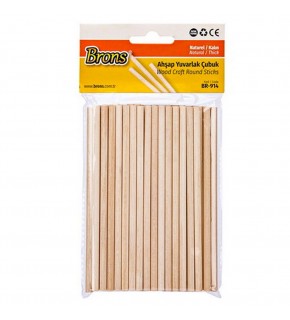 Brons Yuvarlak Çubuk Naturel Kalın BR-914