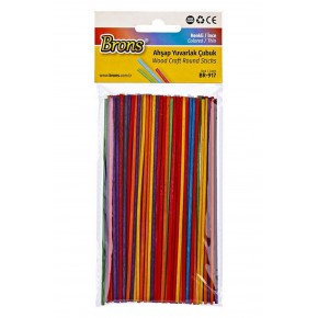 Brons Yuvarlak Çubuk Renkli İnce BR-917