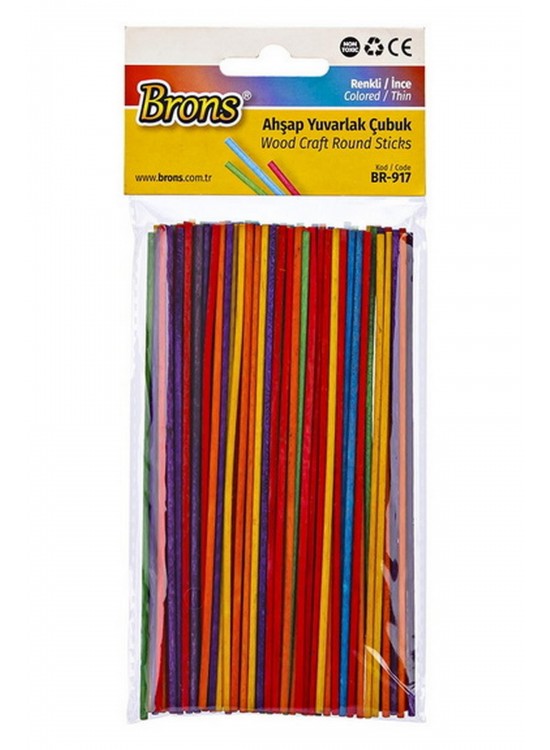 Brons Yuvarlak Çubuk Renkli İnce BR-917 Brons Yuvarlak Çubuk Renkli İnce BR-917