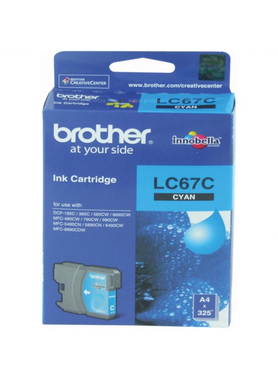 Brother LC-67C Cyan Mavi 325 Sayfa Kartuş DCP-185-385 MFC-490-615-790-795-990-5490-5890-6490-6890 Brother LC-67C Cyan Mavi 325 Sayfa Kartuş DCP-185-385 MFC-490-615-790-795-990-5490-5890-6490-6890