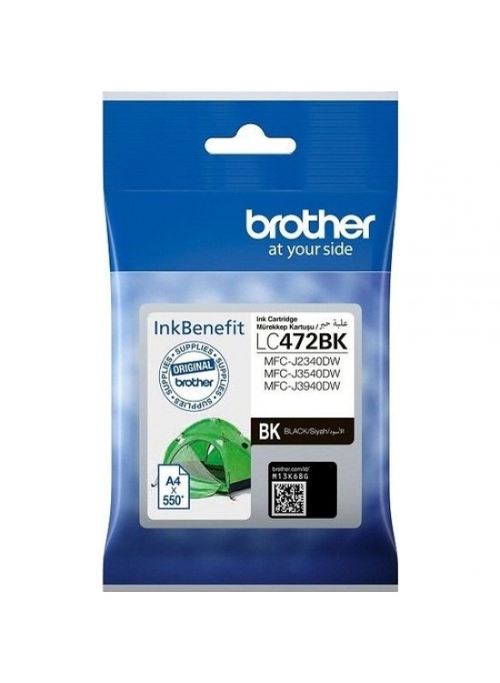 Brother LC472BK Black Siyah 550 Sayfa Kartuş MFC-J2340-J3540-J3940 Brother LC472BK Black Siyah 550 Sayfa Kartuş MFC-J2340-J3540-J3940