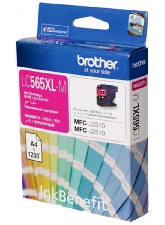 Brother LC565XLM Magenta Kırmızı 1.200 Sayfa Kartuş MFC-J3520-J3720
