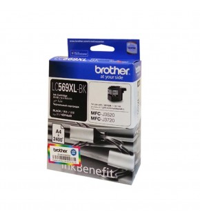 Brother LC569XLBK Black Siyah 2.400 Sayfa Kartuş MFC-J3520-J3720