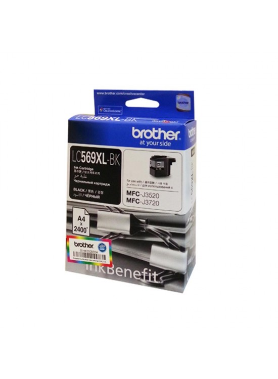 Brother LC569XLBK Black Siyah 2.400 Sayfa Kartuş MFC-J3520-J3720