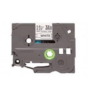 Brother P-Touch HSE-231 12 mm Beyaz Üzerıne Sıyah  Isı ile Daralan Laminasyonlu Etiket