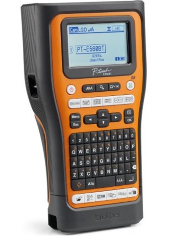 Brother P-Touch PT-E560BTVP 6-24MM Baskı Etiket Yazıcı El Tipi Bluetooth USB Bağlantı (Pil Dahil)