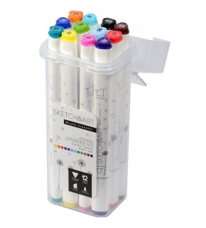 Bruno Visconti Twın Marker Sketch & Art 12 Li 22-0076/01