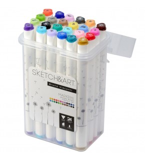 Bruno Visconti Twın Marker Sketch & Art Keçeli Kalem 24 Renk 22-0077