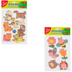 Bu-Bu 3D Eva Simli Sticker Hayvanlar BUBU-STS045 (1 Adet)