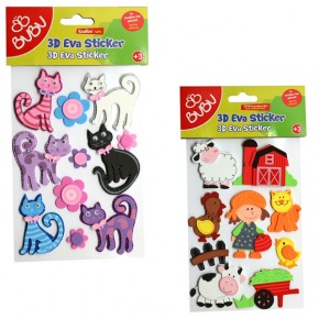 Bu-Bu 3D Eva Sticker Hayvanlar BUBU-STS040 (1 Adet)