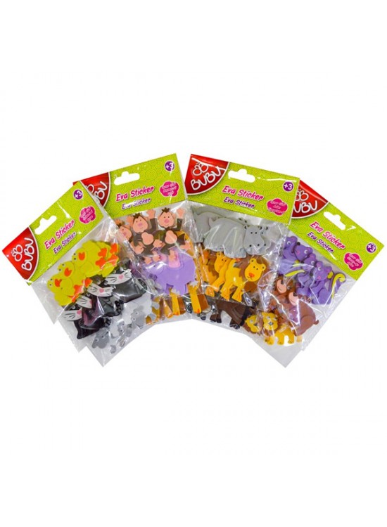 Bu-Bu 3D Eva Sticker Oynar Gözlü Hayvanlar BUBU-STS023 (1 Adet) Bu-Bu 3D Eva Sticker Oynar Gözlü Hayvanlar BUBU-STS023 (1 Adet)