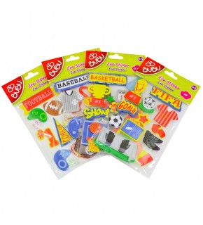 Bu-Bu 3D Eva Sticker Spor BUBU-STS018 (1 Adet)
