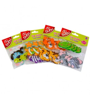 Bu-Bu 3D Keçe Sticker Oynar Göz.Hayv.Kaf.BUBU-STS020 (1 Adet)