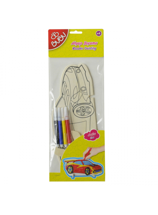 Bu-Bu Ahşap Boyama Araba BUBU-AB0041