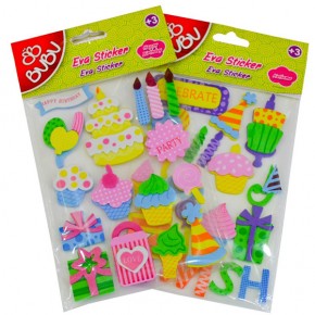 Bu-Bu Büyük Sticker Eva Eğlenceli Parti BUBU-STS015 (1 Adet)
