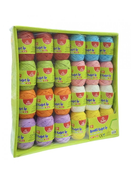 Bu-Bu Çift Renkli İp 10mt Kalın (1 Adet)