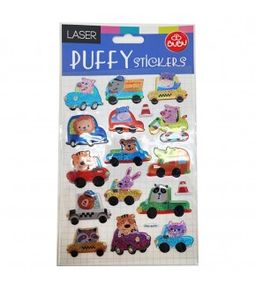 Bu-Bu Damla Stıckers Arabalar 12,5x23,5 BUBU-PUF-6209