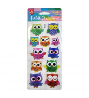 Bu-Bu Damla Stıckers Baykuş Metalik 9x20 BUBU-PUS-8405