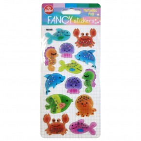 Bu-Bu Damla Stıckers Deniz Hayvanlar! Metalik 9x20 BUBU-PUS-8407