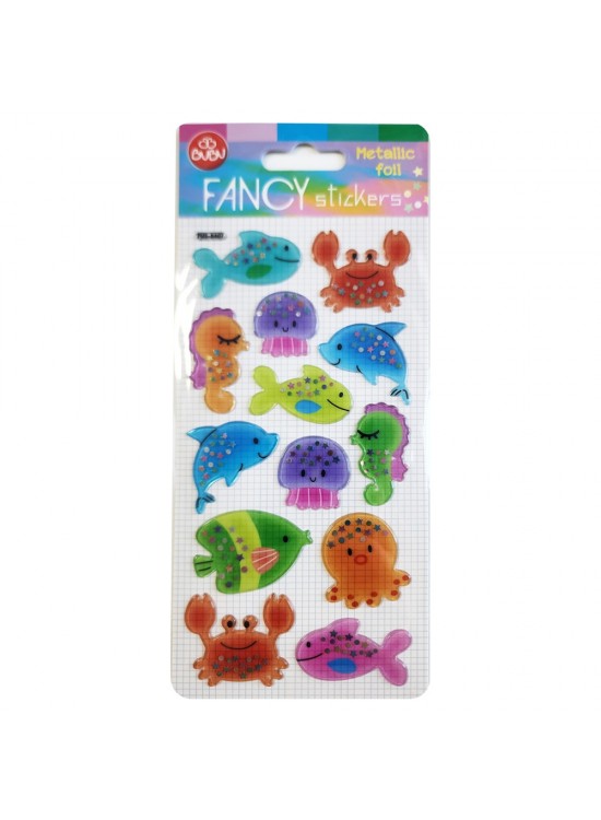 Bu-Bu Damla Stıckers Deniz Hayvanlar! Metalik 9x20 BUBU-PUS-8407 Bu-Bu Damla Stıckers Deniz Hayvanlar! Metalik 9x20 BUBU-PUS-8407