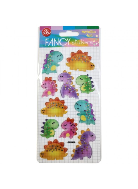 Bu-Bu Damla Stıckers Dinazor Metalik 9x20 BUBU-PUS-8406 Bu-Bu Damla Stıckers Dinazor Metalik 9x20 BUBU-PUS-8406