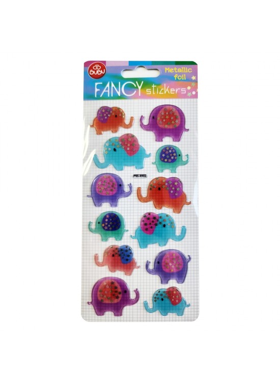 Bu-Bu Damla Stıckers Fil Metalik 9x20 BUBU-PUS-8402