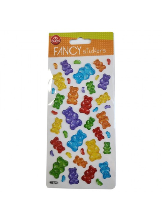 Bu-Bu Damla Stıckers Funcy Ayıcık 9x20 BUBU-PUS-7301