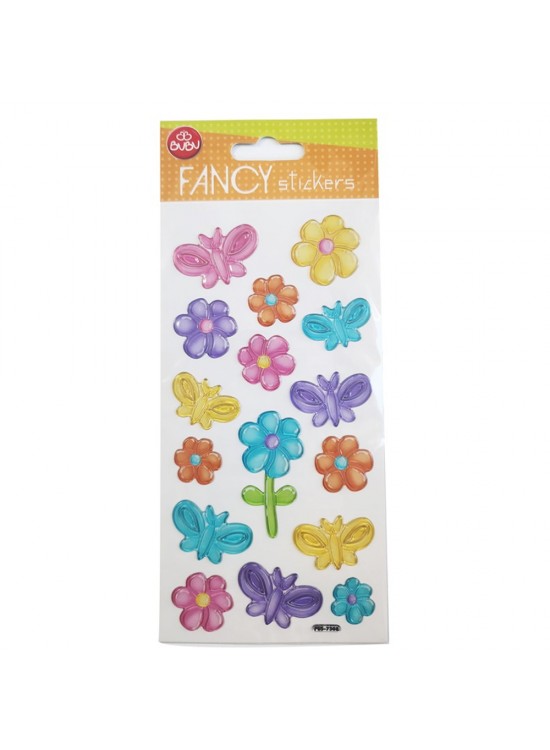 Bu-Bu Damla Stıckers Funcy Çiçek&Kelebek 9x20 BUBU-PUS-7308
