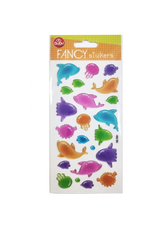 Bu-Bu Damla Stickers Funcy Deniz Hayvanlar! 9x20 BUBU-PUS-7304
