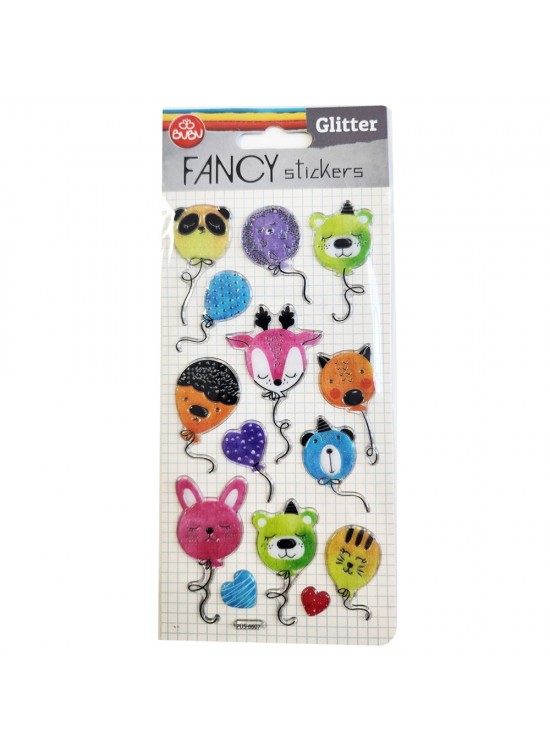 Bu-Bu Damla Stıckers Glıtter Balon 9x20 BUBU-PUS-6607