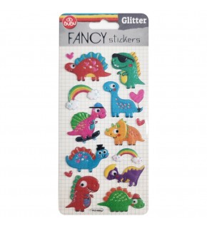 Bu-Bu Damla Stıckers Glitter Dinazor 9x20 BUBU-PUS-6606