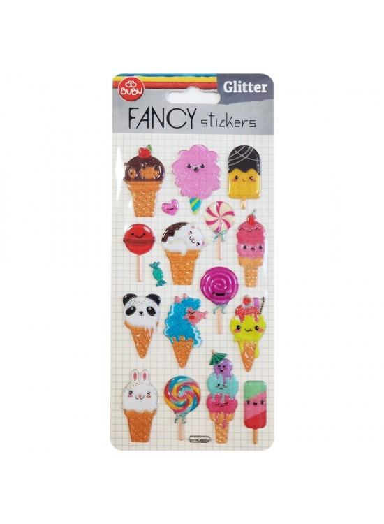 Bu-Bu Damla Stıckers Glıtter Dondurma 9x20 BUBU-PUS-6601