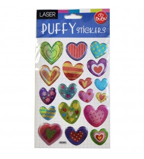 Bu-Bu Damla Stıckers Kalp 12,5x23,5 BUBU-PUF-6211