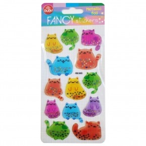 Bu-Bu Damla Stıckers Kedi 9x20 Metalik BUBU-PUS-8401