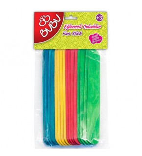 Bu-Bu Eğlenceli Çubuklar Renkli 15x1,8 CM BUBU-HS0014